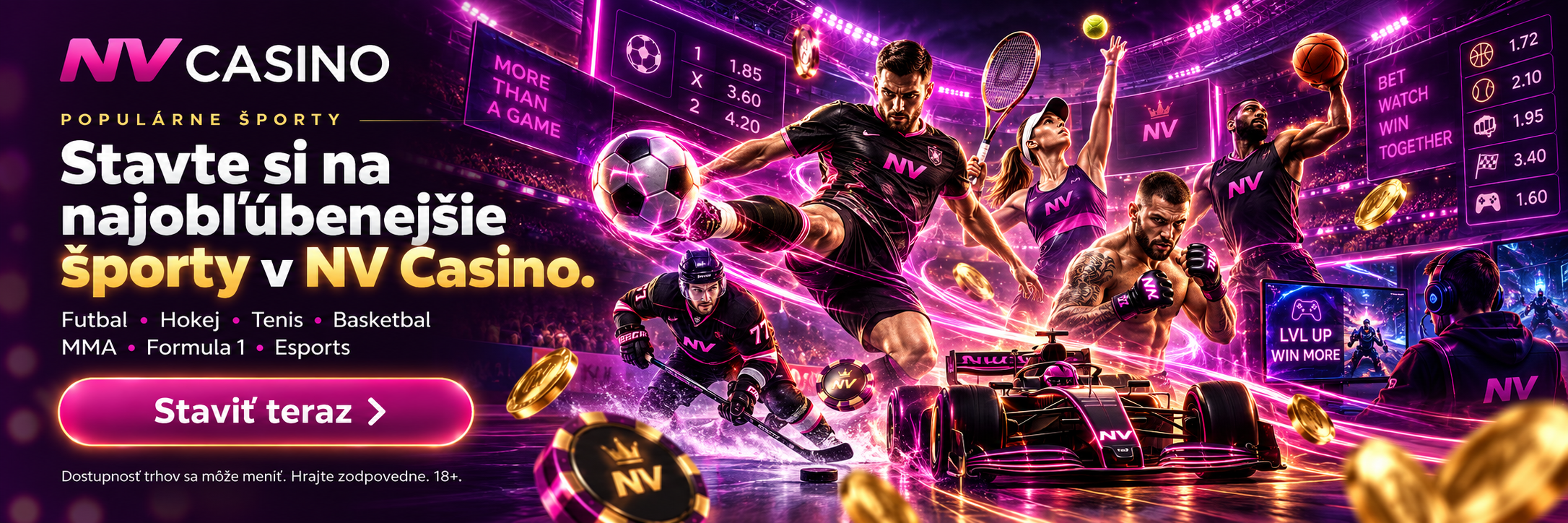 NV Casino automaty a kasínové hry